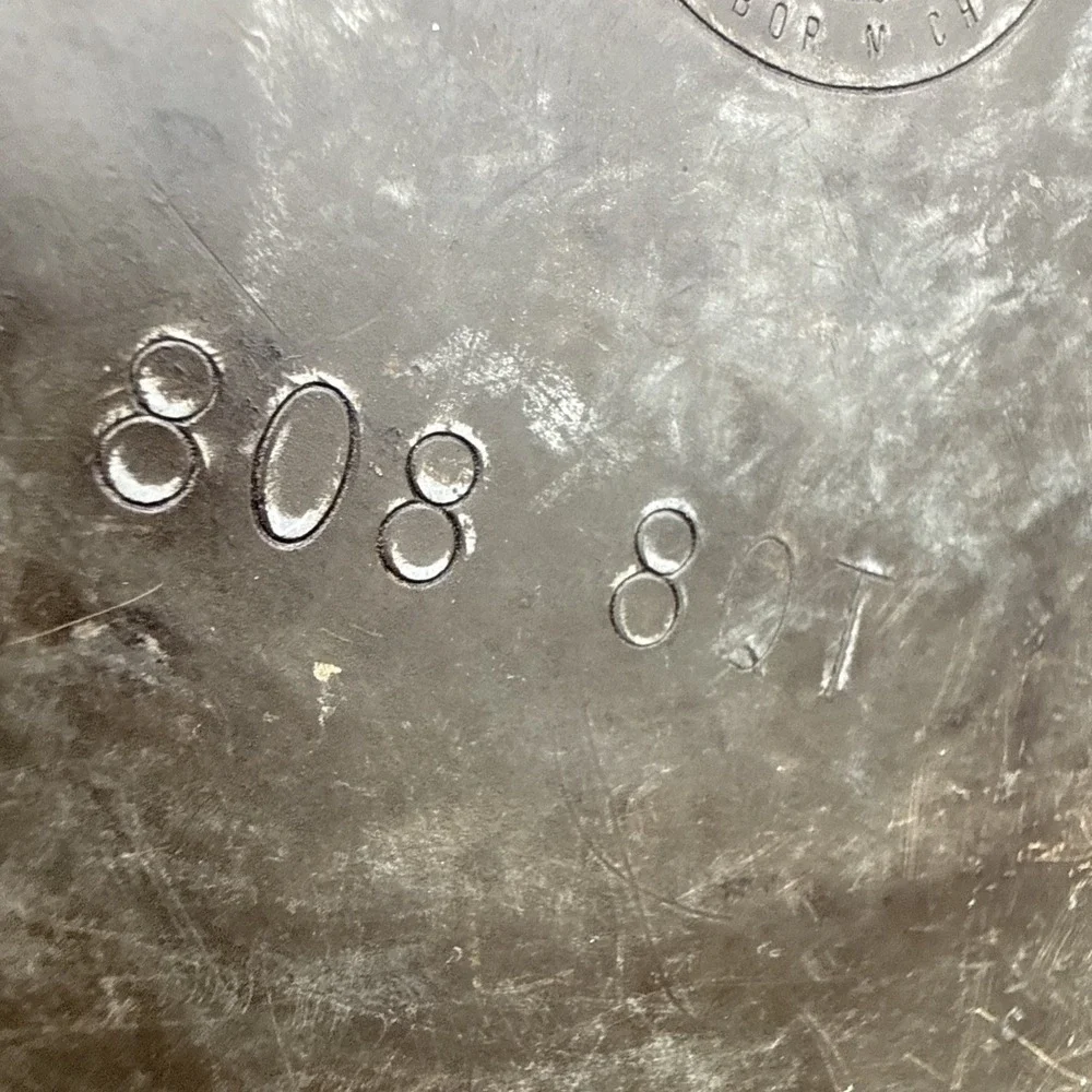 Vintage Used Commercial Aluminum Cookware Toledo Ohio 808 8QT Pot with 310C Lid